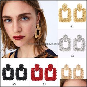 Dangle & Chandelier Earrings Jewelry Womens Geometric Metal For Female Bohemian Hyperbolic Large Big Long Statement Drop Gift Delivery 2021