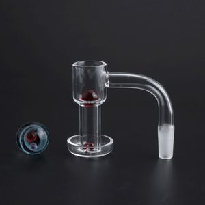 DHL!! Smoking Accessories Flat Top Terp Slurper Banger 2mm Wall Vacuum Nails With glass marbles & Ruby Pearls For Water Bongs Dab Rigs