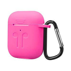 Silicon Rainbow Cases For Apple Airpods Pro Anti-Fall Wireless Bluetooth Earphone Protector Cover With Hanging Ring Air pods 1 2 3 Silicone Case