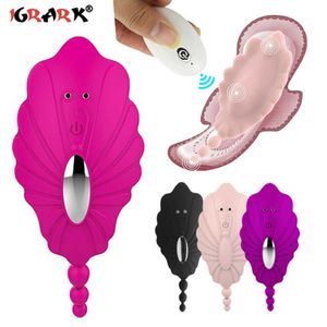 Wearable Butterfly Panties Wireless Vibrator for Women Female G Spot Clitoris Stimulator Love Egg Vagina Massager Adult Sex Toys P0818