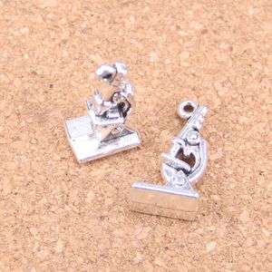 50 sztuk Antique Silver Bronze Plated Microscope Instrument Charms Wisiorek DIY Naszyjnik Bransoletka Ustalenia Bangle 21 * 11 * 8mm