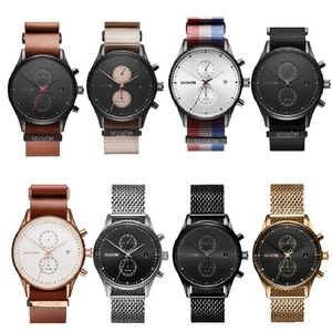 2021 Luxo Mens MV Relógio Moda À Prova D 'Água Marca Aço Inoxidável / Couro / Nylon Strap Quartz Watches Mulheres Relog