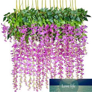 Fiori decorativi Corone 12 pz / glicine fiore artificiale corona di seta arco matrimonio fai da te casa giardino decorazione ufficio pendente pianta wal fabbrica esperto di prezzo