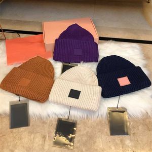 Inverno adulto malha chapéus feminino homem casal combinando outwear chapéu simples quente gorro 211122283h