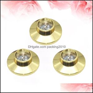 Duş Perdeleri Banyo Aessories Banyo Garden3 ADET Ayrılabilir End Destekler Çinko Alloy Kutup Sockets Flanş Çubuk Tutucu Ev Dolap Warr