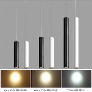 LED 노르딕 펜던트 램프 미니멀리스트 크리 에이 티브 긴 튜브 교수형 램프 30cm 40cm 50cm 아트 장식 천장 조명 현대 조명기구 레스토랑 분위기 빛