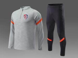 Cagliari Calcio Heren Trainingspakken Outdoor Sport Pak Herfst En Winter Kids Home Kits Casual Sweatshirt Maat 12-2XL