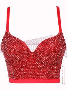 Kvinnor sexiga underkläder exotiska tank tops push up bras strap bustier korsett grödor plus storlek väst bralett nattklubb bar dancewear x0726