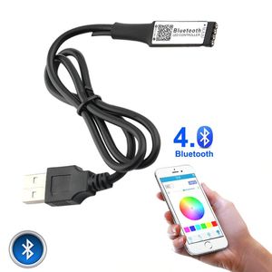 DC 5 V USB WIFI Bluetooth LED RGB Denetleyici LED USB Uzaktan Kumanda Android IOS 5630 5050 3528 2835 LED Şerit TV Arka Işık Renkli