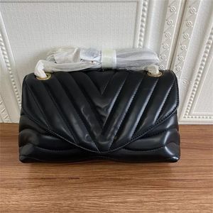 La borsetta in pelle autentica ￨ dotata di sacchetti di chain women designer di modelli di lusso da donna frizione classiche borse da ragazza di alta qualit￠