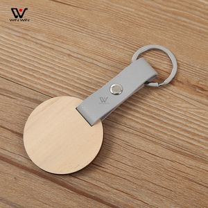 2021 New Mobile Phone Accessories Straps For iPhone 13 Customizable Wooden Blank Engravable Wood Keychain