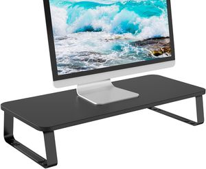 Parçacık Kurulu Monitör Standı Riser 24 Inç Ergonomik Masa Masa Organizatör Yuvarlak Kenar Masa Üst Düz Ekran LCD LED Ekran için