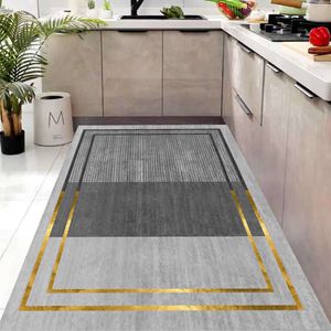 Waterproof Oilproof Kitchen Mat Antislip Bath Mat Soft Bedroom Floor Mat Living Room Carpet Doormat Kitchen Rug 210928