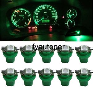 10 pcs universal T5 B8.5D 5050 LED Dashboard Dash Dash Instrument Lâmpadas Verde Interior Peças Acessórios Tuning de Carro