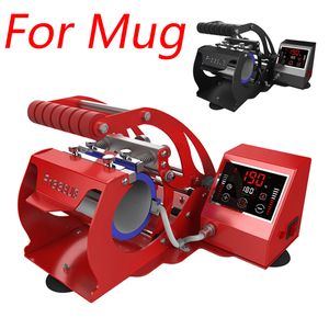 Schwarz/Rot Industrieausrüstung Smart Mug Heat Press Wärmeübertragungsmaschine für 11OZ Kaffeetassen Tassen Sublimation ST 130