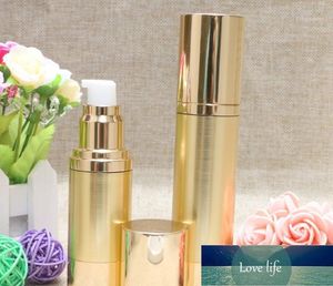 Storage Bottles & Jars Airless Pump Bottle Gold Color PP Vacuum Eye Cream Essence Oil Lotion Toiletries 30ml 50ml SN7711 Factory price expert design Quality Latest