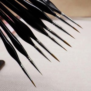 Web Celebrity Tik Tok Brush Pen Straight Strokes Hook Edge Oil Målning Ögonbryn Pens Line Strokes