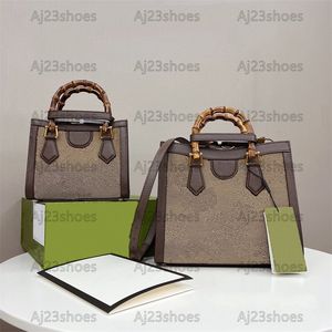 Diana Bamboo Projektanci Tote Torka Letter Canvas Vintage Business Busines