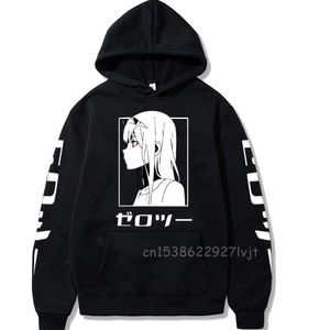 Дженпанское аниме Дорогая в Franxx Zero Два мультфильма Print Hoodsy Unisex Fullshirts Женщины Мужчины Мода Печатные толстовки Y0319