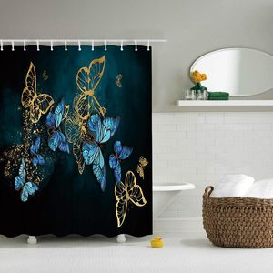 Tende da doccia Artistico Motivo a farfalla Stampa Tenda Bagno Decorazione bagno Frabic Decorazioni per la casa impermeabili