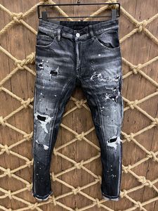 2021 novos homens jeans buraco luz azul escuro cinza itália marca homem longo calças calças streetwear denim skinny slim reto motociclista jean para mulheres d2 qualidade superior 28-40 tamanho dsq