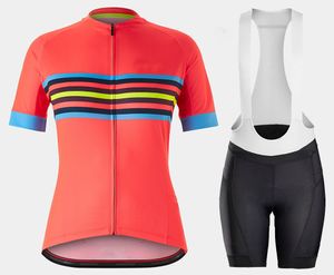 Maglia da ciclismo rossa da donna Set 2024 Pro Team estate Abbigliamento da bicicletta Abbigliamento da bici Kit per sport di montagna Tuta da ciclismo A8