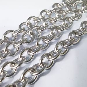 5meter Lot 10mm Wide 2.5mm Thick Stainless Steel Oval Link Chain Jewelry Findings Marking DIY Fashion Necklace Shiny Huge