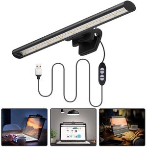 Luzes noturnas de tela USB LED lâmpadas de mesa LEDs de laptop de computador pendurado Lâmpada de mesa de mesa leve Estudo de estudo para monitor LCD