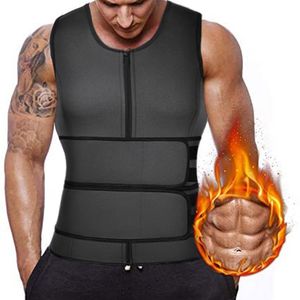 Uomo Shapewear Dimagrante Body Shaper Vita Trainer Gilet per il sudore Neoprene Gilet per sauna per la perdita di peso Pancia Bruciatore di grasso Corse dimagrante