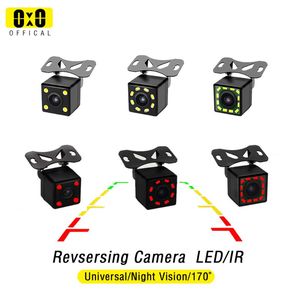 Car Rear View Cameras& Parking Sensors Camera 4 LED Night Vision Reversing Auto Monitor CCD Waterproof Wide Degree HD Video