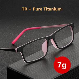 Mode Zonnebril Frames Pure Titanium Brillen Frame Jeugd Kleine TR Myopia Bril Ultra Licht Comfortabel Volledig Optisch