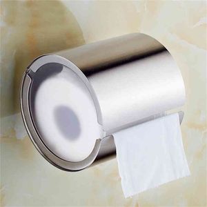 Katı 304 Paslanmaz Çelik WC Tuvalet Kağıdı Tutucu Doku Kapak Rulo Su858 210720