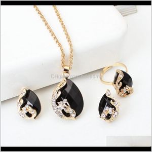 Earrings & Sets Drop Delivery 2021 Chic Bridesmaid Gift High End Necklace Wholesale Custom Women Body Jewelry Set Enb8Q