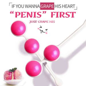 NXY Eggs Beads Vaginal Ball Sex Zabawki dla kobiet Bezpieczne Silikonowe Kulki Ben Kegel Dokręcanie Exerciser 1224
