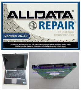software alldata 10.53 M Atsg con laptop d630 per computer diagnostico per auto e autocarri pesanti 4g hdd 1tb