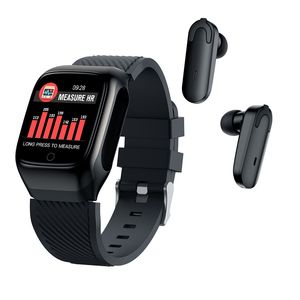 Smartwatch, kabelloses Sport-Farbdisplay, S300-Bluetooth-Headset-Kombination