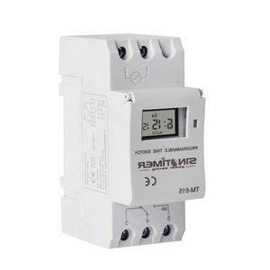 Timery Sinotimer TM-615H-30A Elektroniczne tygodniowe 7 dni programowalny cyfrowy przełącznik czasowy Control Timer AC 30A DIN Rail