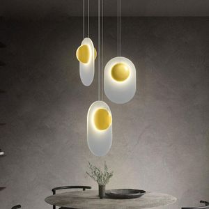 Kolye lambaları Modern Işıklar Yumurta Asma Lamba Mutfak Yemek Odası Işık Armatürleri Bar Masa Yatak Odası Dekor Endüstriyel Ev Işık