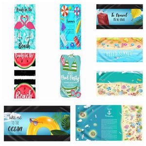 Beach Towel Microfiber Ванные полотенца для взрослых детей 22 стилей прямоугольник йога коврик для душа пляжный полотенце сушилка ванная 70 * 150см полотенца HHA4478