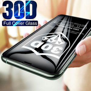 30D Full Cover Tempered Glass On For iPhone 11 Pro Max 12 13 X XR XS 12 mini Screen Protector 6 6s 7 8 Plus Film