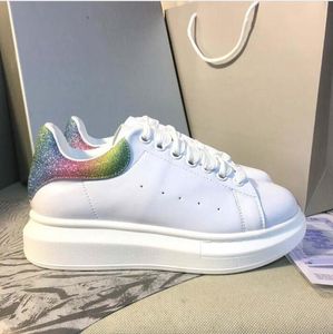 Kvinnor Mens skor Flera färg Velet Back Platform Sneakers Äkta Läder Trainers Comfort Pretty Luxurys Designers Sko Toppkvalitet med låda