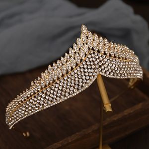 Neues Design Hochzeit Tiaras Braut Kopfstück Braut Haar Schmuck Königin Kronen Kronen Haarzubehör