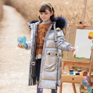 소녀 겨울 재킷 어린이 두꺼운 아래로 코트 따뜻한 파카 80 % 하얀 오리 아래로 패션 키즈 스노우 착용 TZ684 H0909