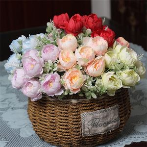 Dekorativa blommor kransar 1 PC Artificial Fake Flower Peony Bouquet Fashion Home Decoration Party Living Room Office Wedding Accessories