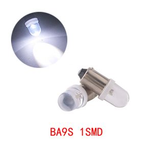 100Pcs/Lot White BA9S 1SMD Convex LED Bulbs Car Replacement Lights Wedge Instrument Lamp Width Reading Light DC 12V