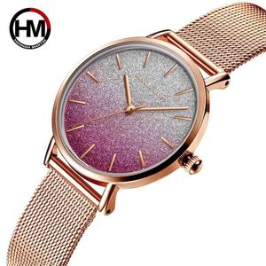 Orologio da donna al quarzo giapponese top brand Luxury Waterproof Simple Casual Cinturino in acciaio inossidabile Donna Relogio Feminino Drop 210527