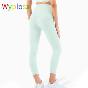 Wyplosz Leggings för fitness yogabyxor Komprimering Vital sömlös kvinnors sport höga midja som löpande kläder Peach Push Up Hip H1221