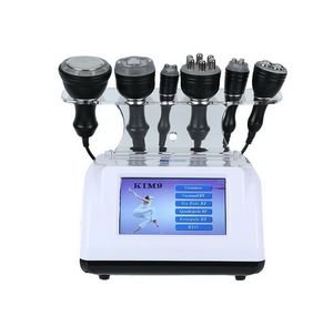 6 i 1 Ultraljuds kavitation RF-radiofrekvensmaskin 40kHz ultraljudsfettsugning Slimming Body Contouring Spa Salon Equipment