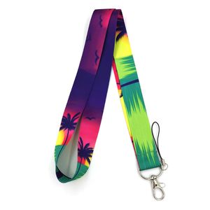 10st setting sun mode enkelt kedja nacke ID-kort mobiltelefon USB Key Lanyard