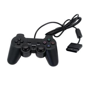 Game Controllers & Joysticks Black Wired Controller 1.8M Double Remote Joystick Gamepad Joypad For 2 PS2 K5 Practical